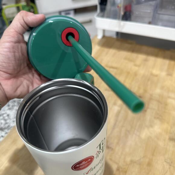 NEW Hallmark Cup with lid & straw -To Do List Christmas new with tags * - Picture 10 of 10